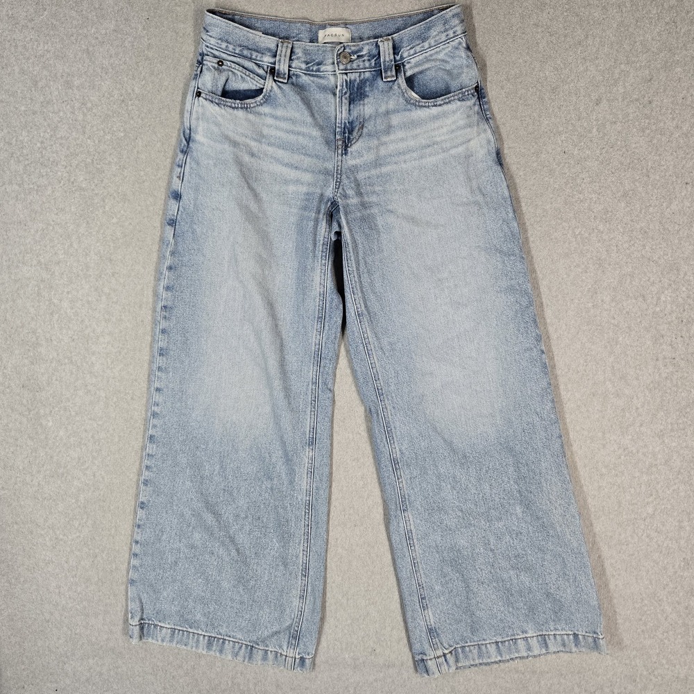 Pacsun Women Jeans 25 Light Blue Denim Sloane Ultra Baggy Wide-Leg Relaxed